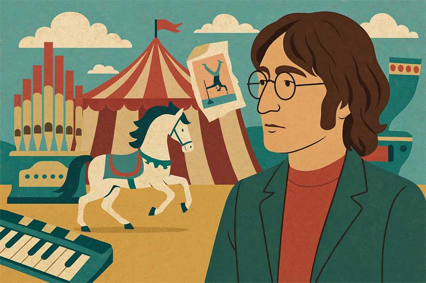 John Lennon Mr Kite piano inspiration