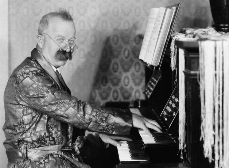 older piano player
